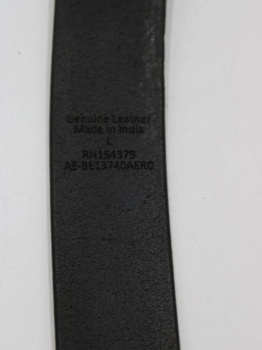 Genuine Leather Belt Black Size Large (38-40) Casual Dress Work 1.5